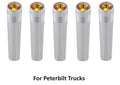 Amber Toggle Switch Extension 2-1/4 Inch Chrome Metal for Peterbilt (2005–2018)