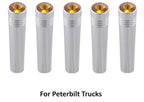 Amber Toggle Switch Extension 2-1/4 Inch Chrome Metal for Peterbilt (2005–2018)