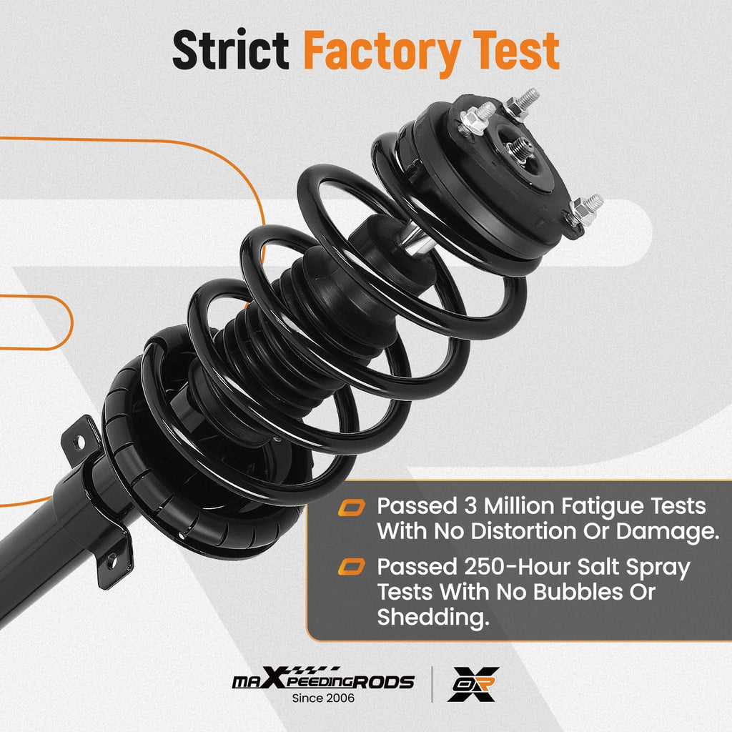 2X Front Complete Struts w/ Coil Spring for Ford Transit Connect (2010–2013)