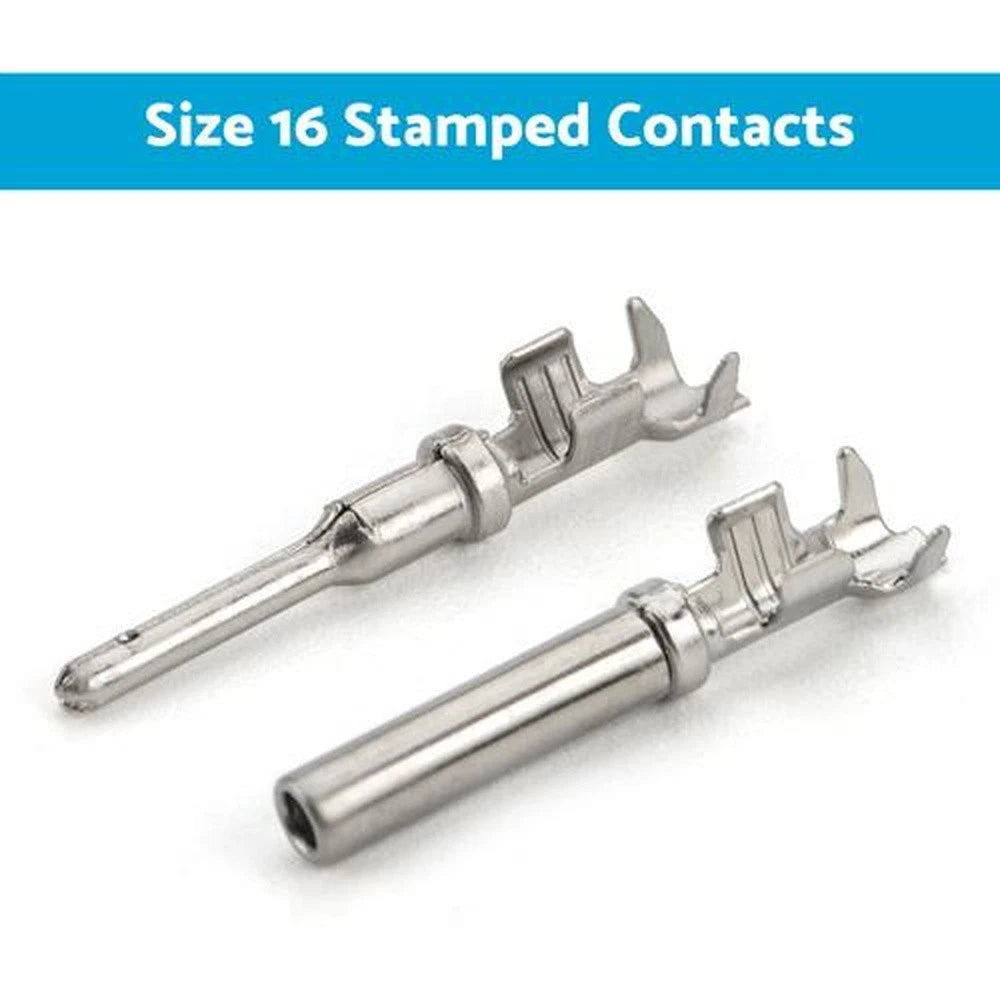Set of 20 Deutsch Solid Terminal No.16 Stamped Contact Pins Male Female