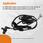 Set of 4 ABS Wheel Speed Sensors for Toyota Tacoma (1998–2004)