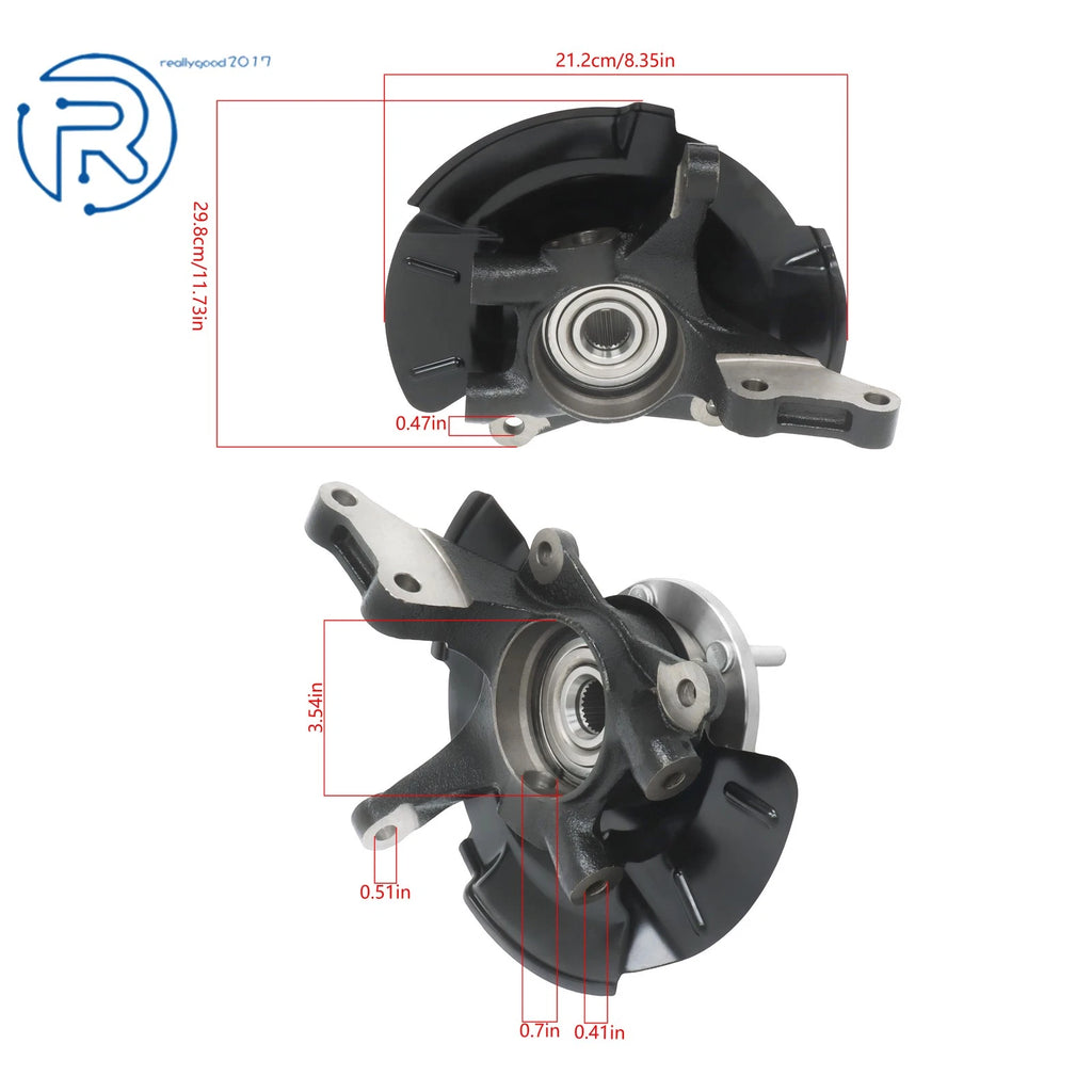 Front Steering Knuckle Wheel Hub Bearing Assy for 2005–2009 Kia Sportage