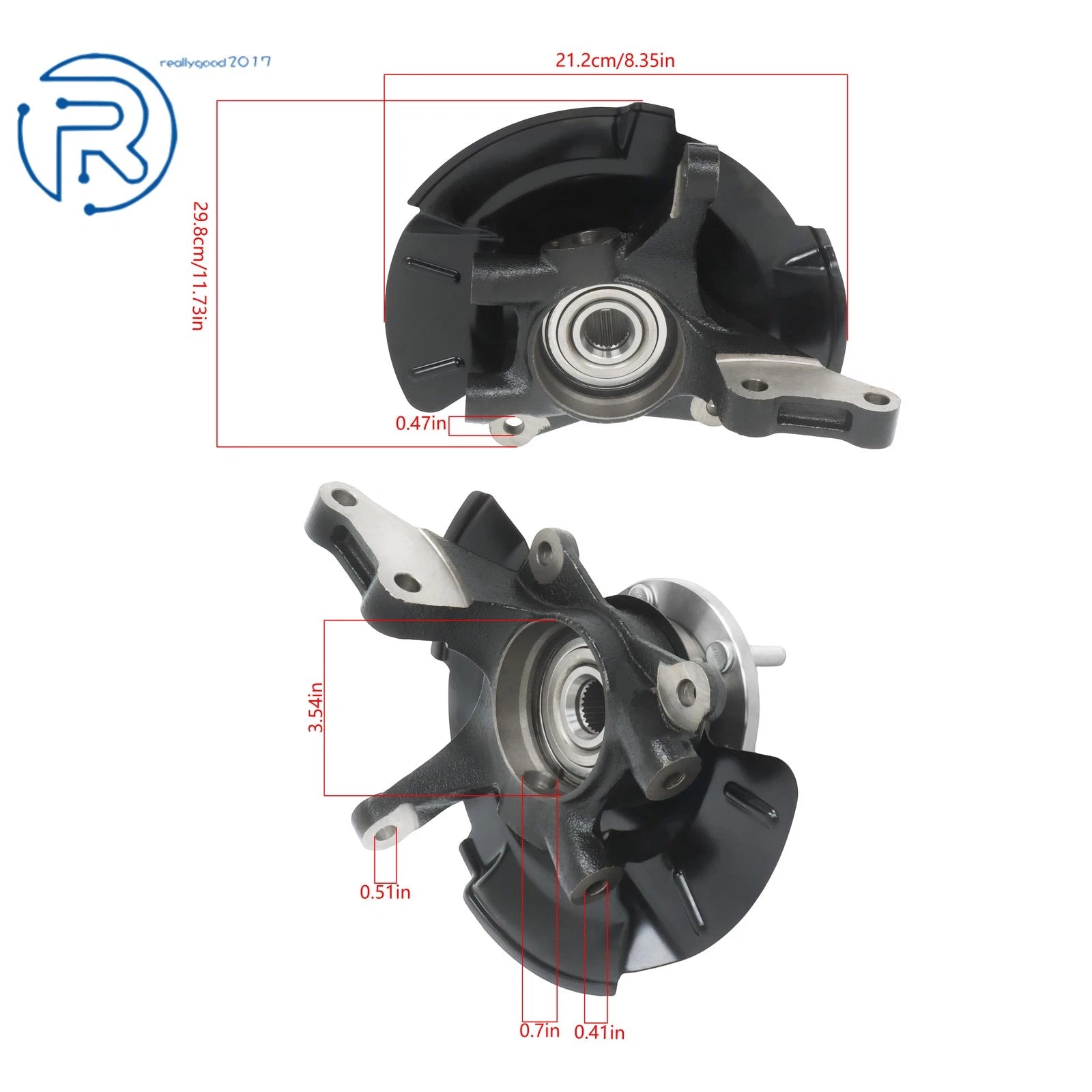 Front Steering Knuckle Wheel Hub Bearing Assy for 2005–2009 Kia Sportage