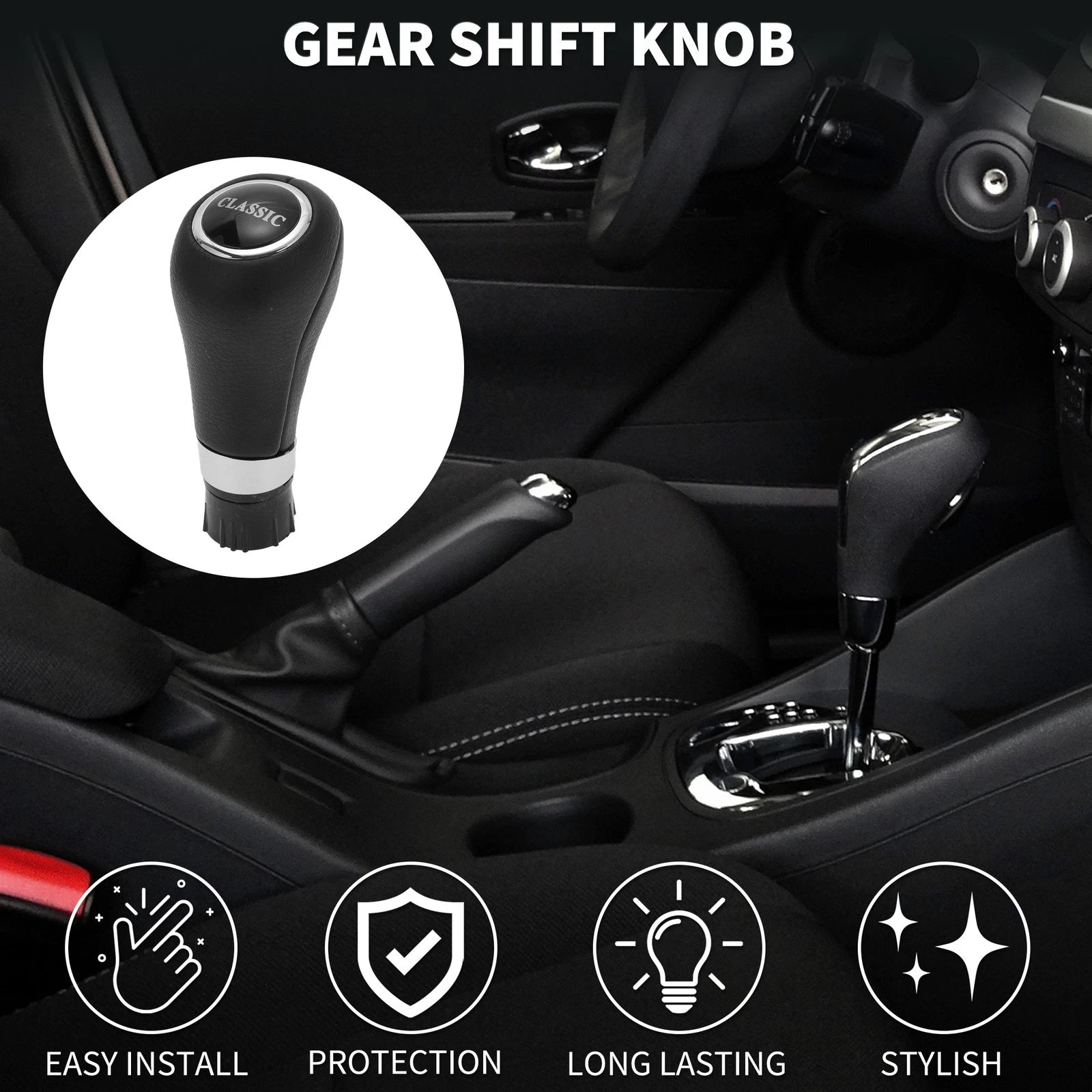 Automatic Shift Knob for Mercedes-Benz E-Class (2009–2016) Plastic Black