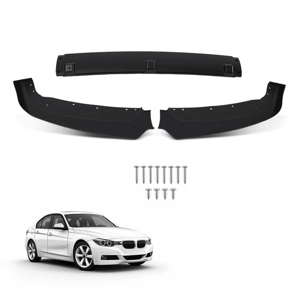 Gloss Black Front Bumper Splitter for BMW F30 320i 328i (2012-2015)