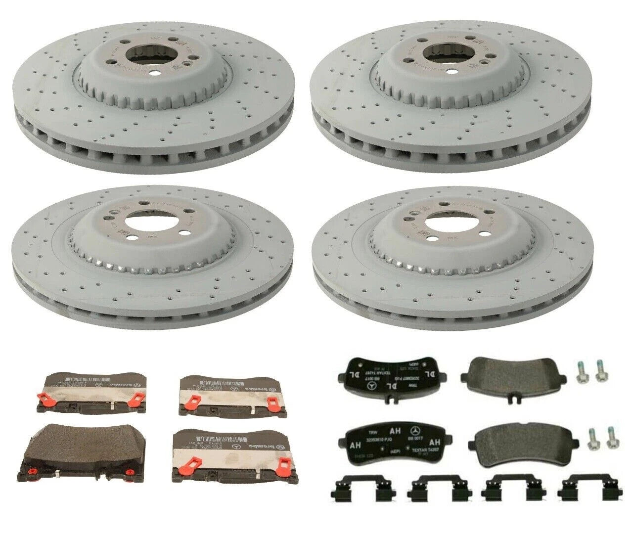 Disc Brake Rotors & Pads Kit for Mercedes C217 S550 S560 (2014–2020)