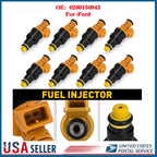 Set of 8 Fuel Injectors for Ford 4.6 5.0 5.4 5.8 (Replaces 0280150943)