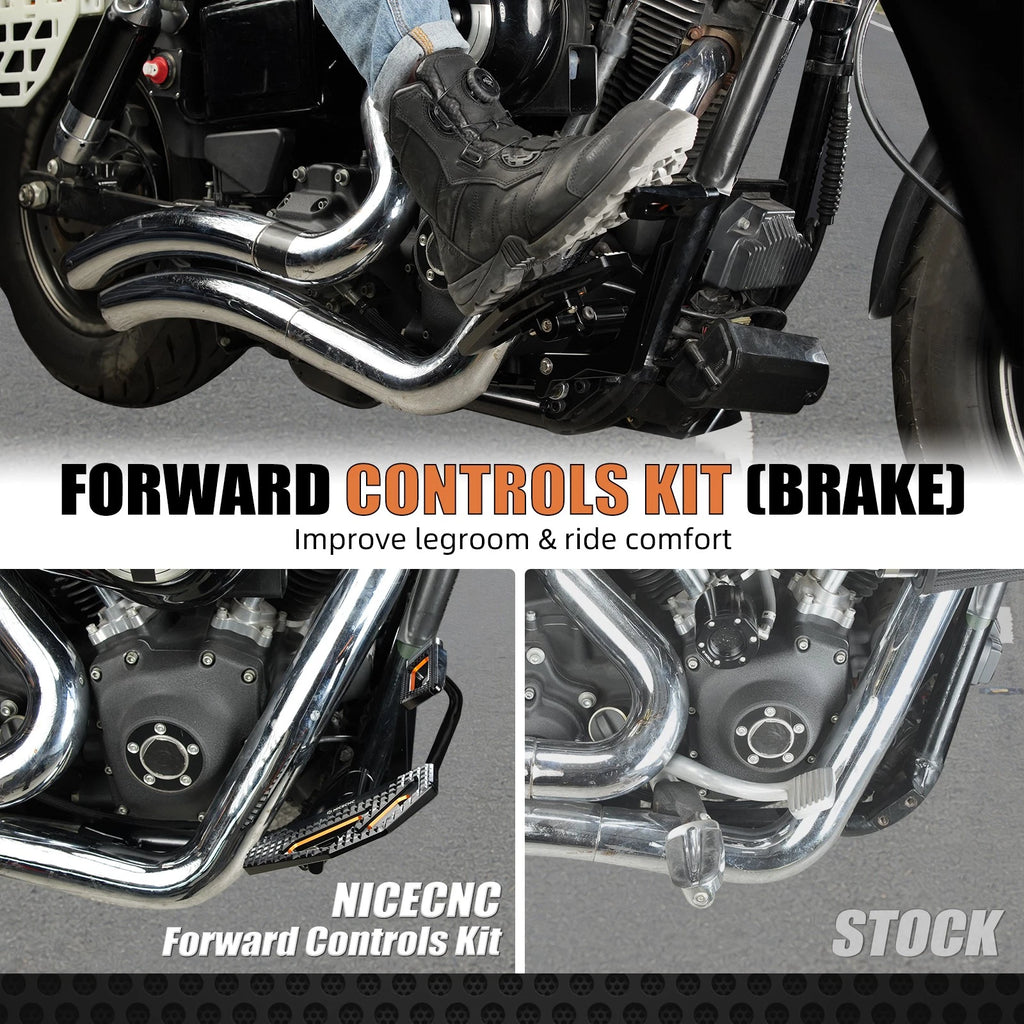 Set of Forward Controls Kit for Harley Dyna Super Glide Sport FXDX (2000–2005)