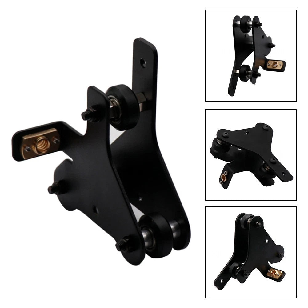 Bracket for CR-10 S4/S5 (2018–2023) - Motor and Pulley Integration, Black Finish