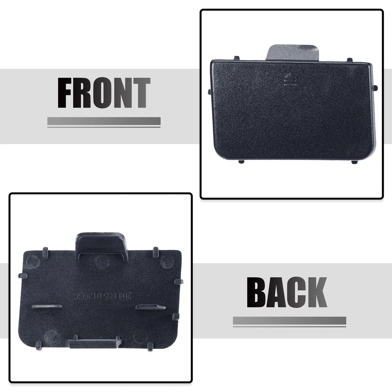 Tow Hook Eye Hole Cover for Mercedes-Benz C-Class W204 (2007–2014) Gray