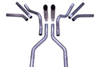 2.5" Dual Exhaust Kit for Suburban Yukon (1969–1972) No Muffler Slash Clamp Side Exit