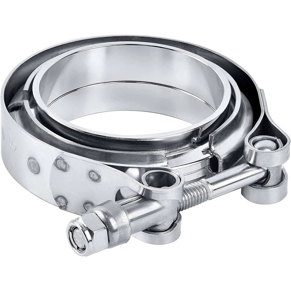 V Band Clamp Kit 2PCS 2.5 Inch for Turbo Exhaust