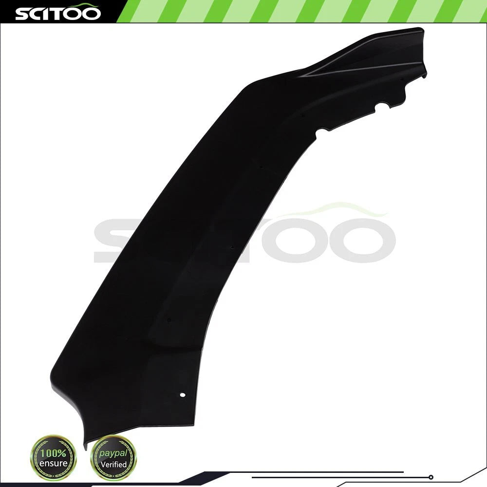 Matte Black Front Lip Splitter for Honda Civic (2016–2020)