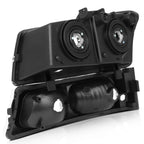 Headlight Assembly Pair for Chevrolet Avalanche (2003-2006) Black