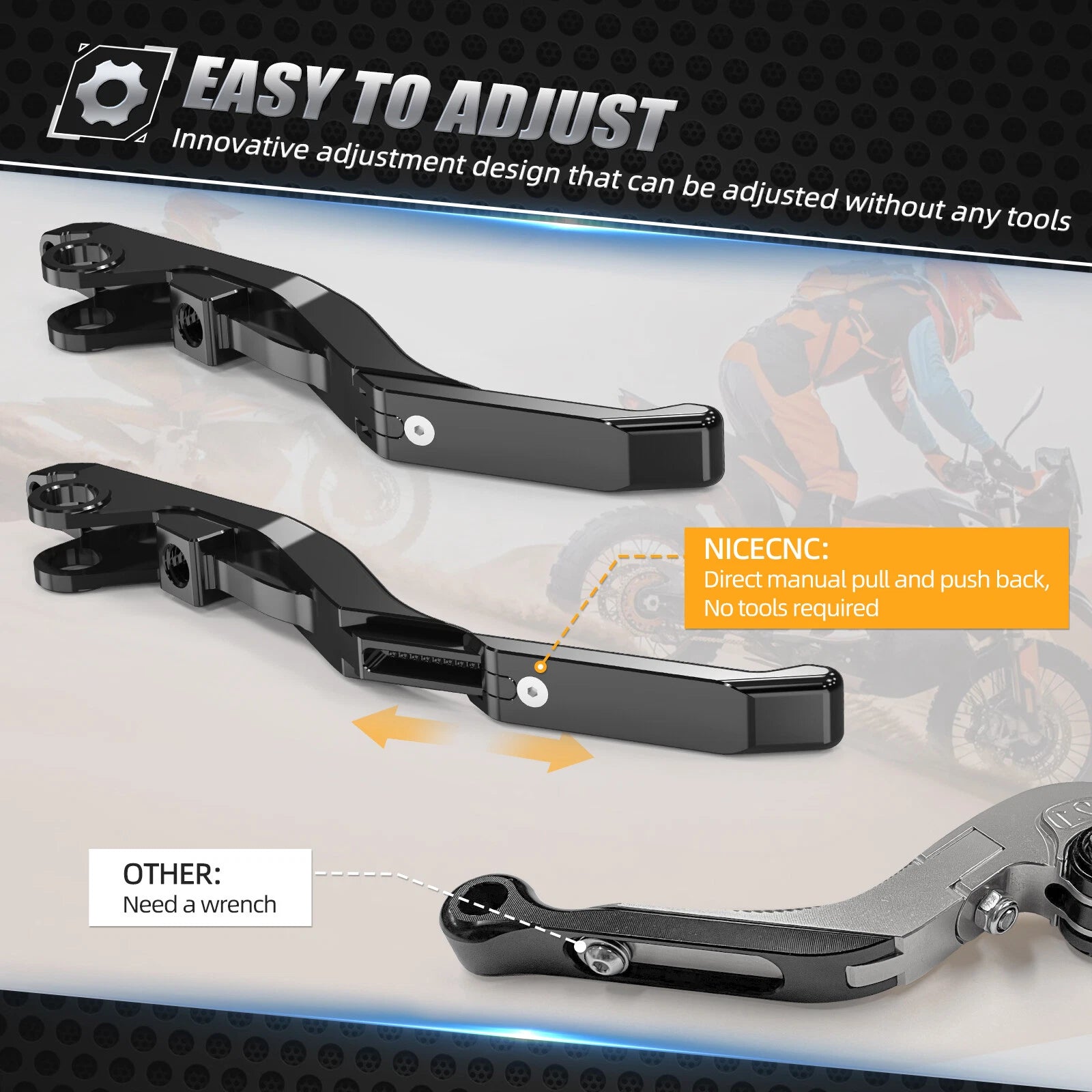 NICECNC Brake Lever for KTM 890 Adventure (2021–2023)