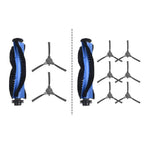 Roller Brush Kit for Oulemei OLM-XCY015 Vacuum Mop (Includes 2 Side Brushes)