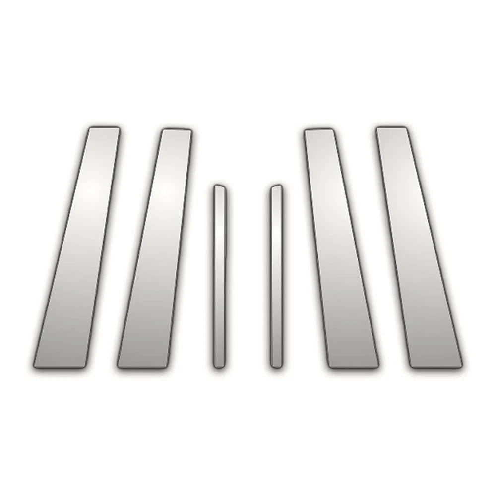 6Pc Chrome Pillar Post Covers for 2008-2012 Chevrolet Malibu