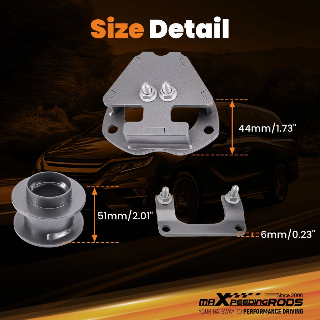 2 Inch Lift Spacers for Honda Odyssey (2018–2024) Steel Coated