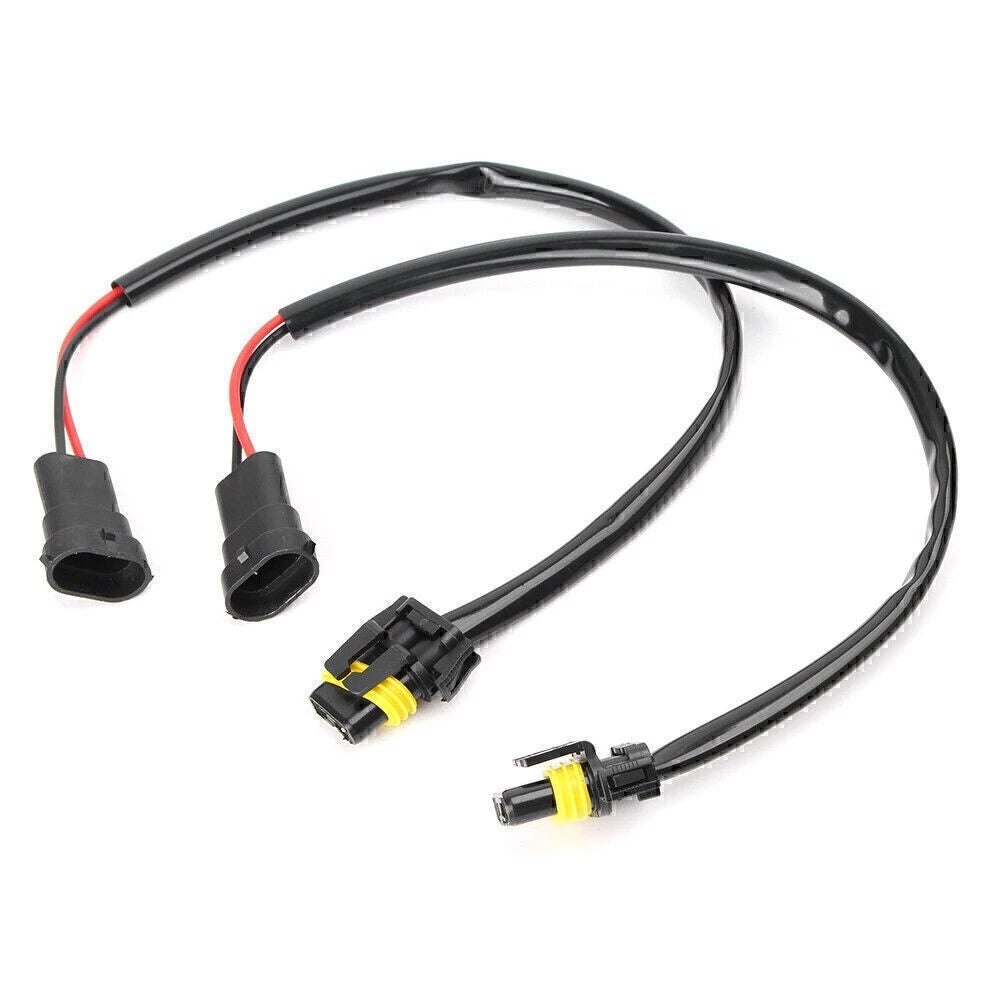 Set of 2 H11 H8 to 9006 Conversion Harness Adapter Cables for Headlight