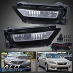 Set of 2 Clear Fog Lights for Honda Accord Sedan (2013–2015)
