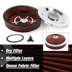 High Flow Washable Air Cleaner Kit for SBC BBC (14" x 3")