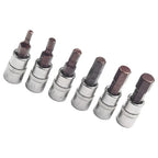 Set of 3 Drive Socket Screwdriver Bits 1/4 Inch for