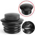 Set of 2 Black Pop-Up Fuel Gas Cap Covers for Sportster XL (1982–2010)