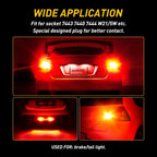 2X LED Brake Stop Lights for Toyota Corolla (2009–2019) Pure Red SMD