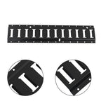 Set of 2 E Track Tie-Down Rails for E-Track Systems (Black Steel)