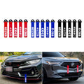 Chinese Slogan Bumper Tow Strap Kit for JDM Red Blue Black (—)