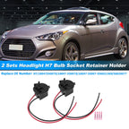 Set of 2 H7 Bulb Socket Retainer Adapters for Hyundai Veloster (2012–2018) 1864755007S