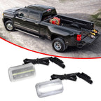 Set of 2 Clear White LED Side Marker Lights for Chevy GMC 2500HD 3500HD