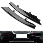 Gloss Black Front Side Grille Bumper Molding Trim for Jaguar XJ (2010-2015)