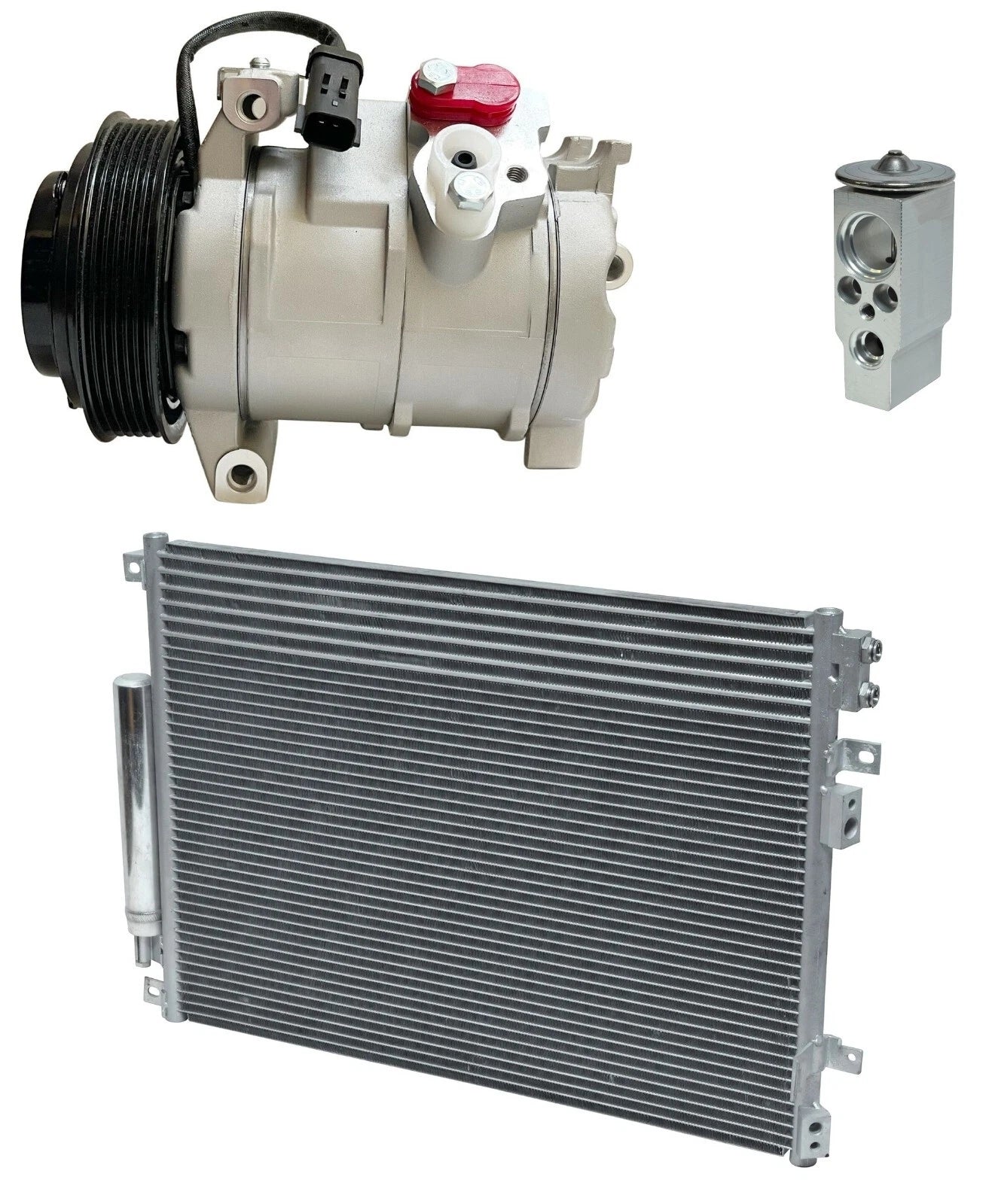 AC Compressor Kit with Condenser for Chrysler 300 3.5L (2005–2010)