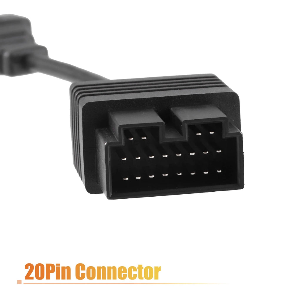 OBD 20-Pin Male to Female OBD2 Adapter Cable for Kia (2000–2023)