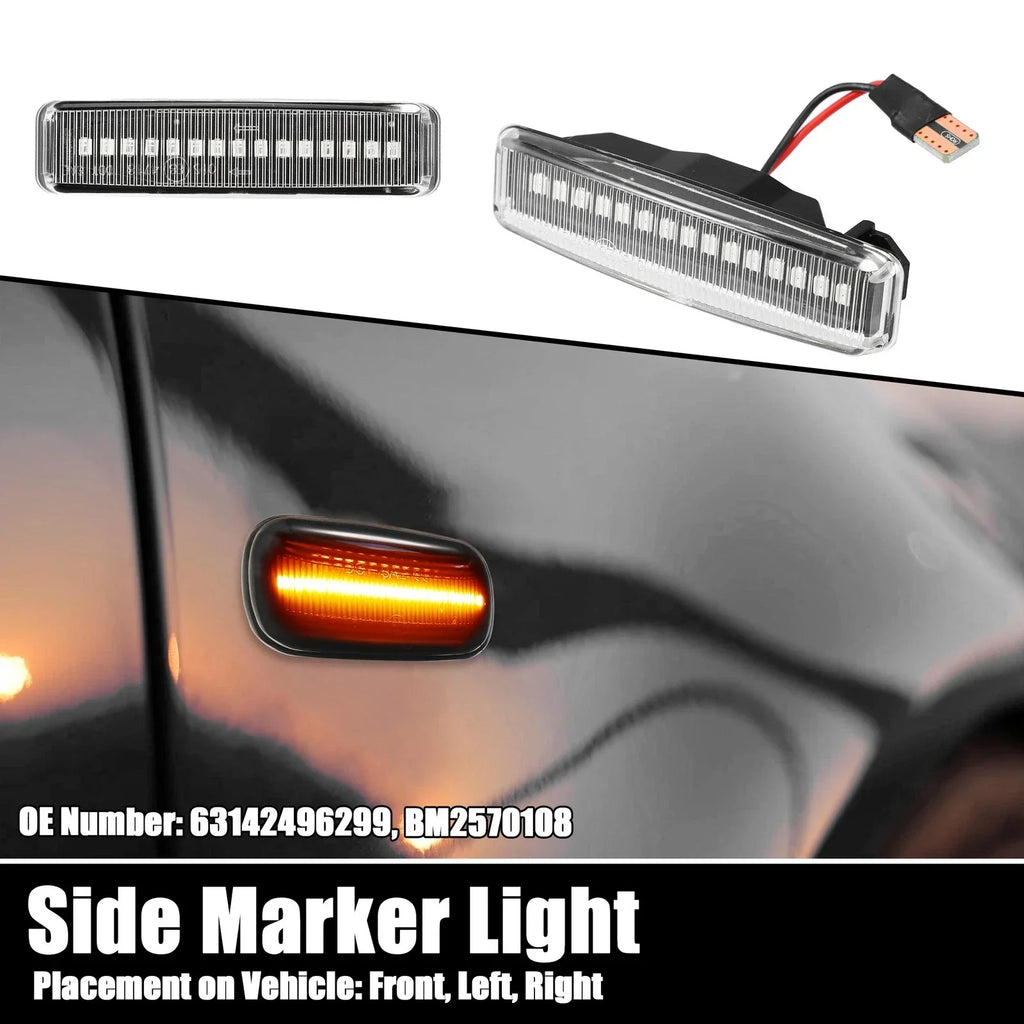 1 Pair Car LED Side Marker Signal Lights for BMW