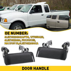 Door Handle Set of 2 for Ford Ranger (2001–2011) Outer Smooth Black