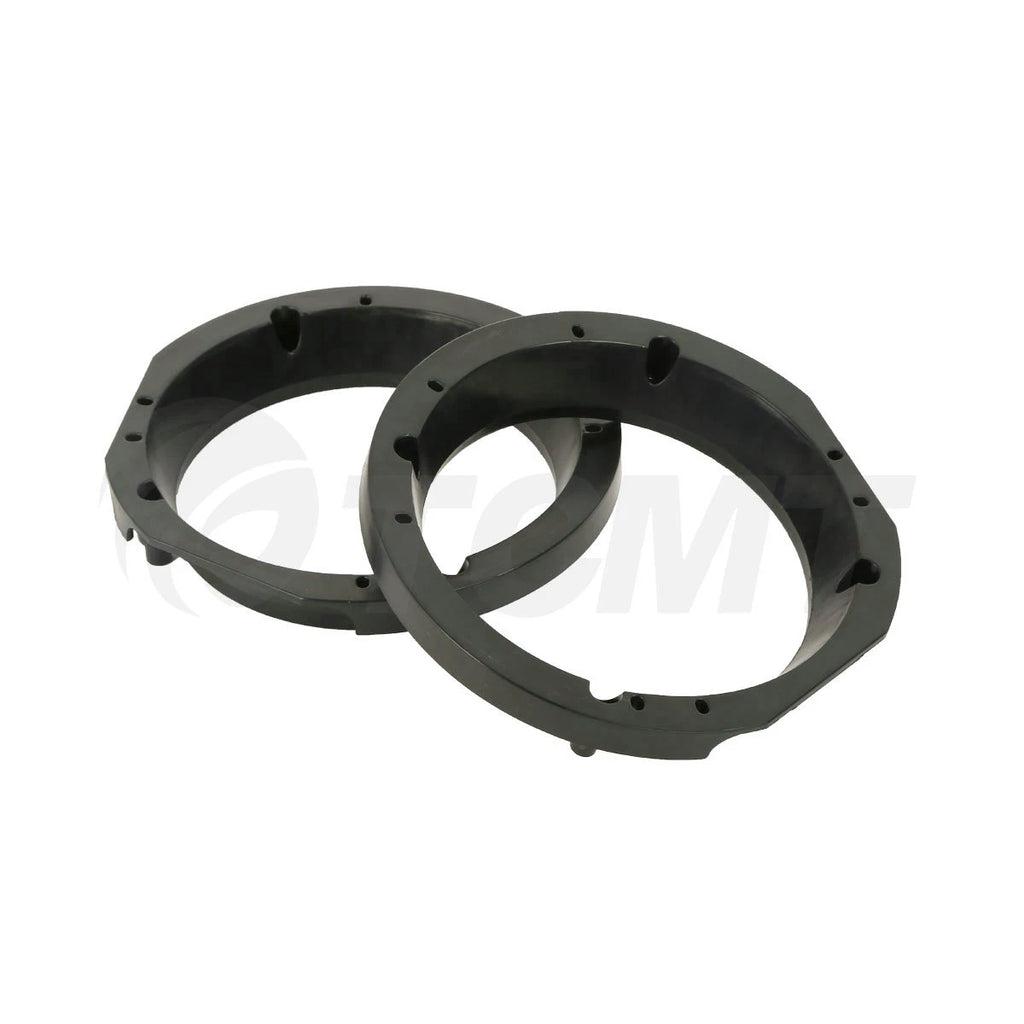 Black Speaker Adapter Rings 5.25 to 6" for Harley Touring (1998–2013)