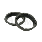 Black Speaker Adapter Rings 5.25 to 6" for Harley Touring (1998–2013)