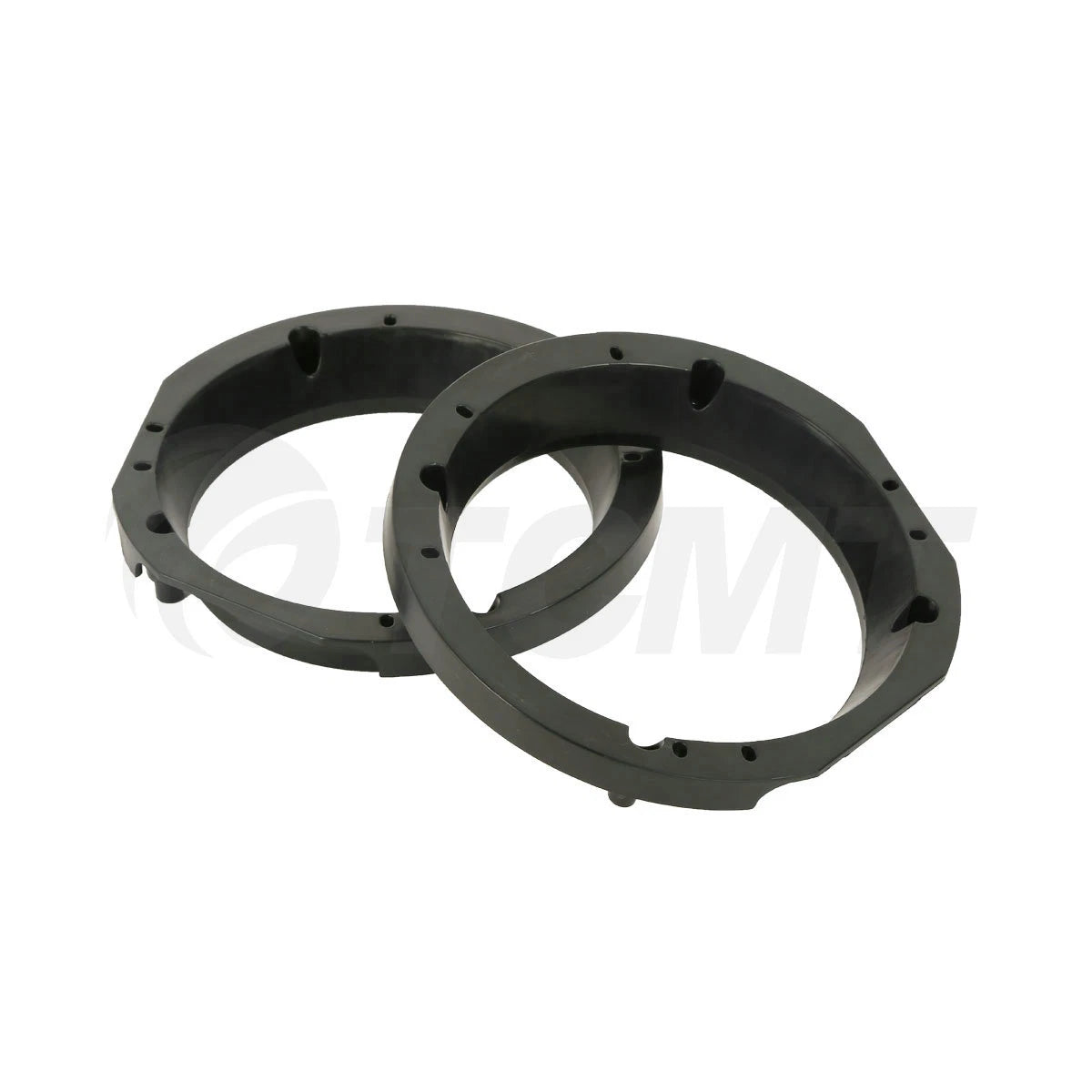 Black Speaker Adapter Rings 5.25 to 6" for Harley Touring (1998–2013)