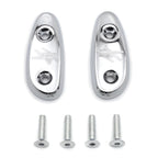 Mirror Block Off Base Plates for Suzuki GSX-R 600 750 1000 (2001–2004) Chrome