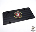 License Plate Cover Black American Flag for Marine Corps USMC (2000–2026)