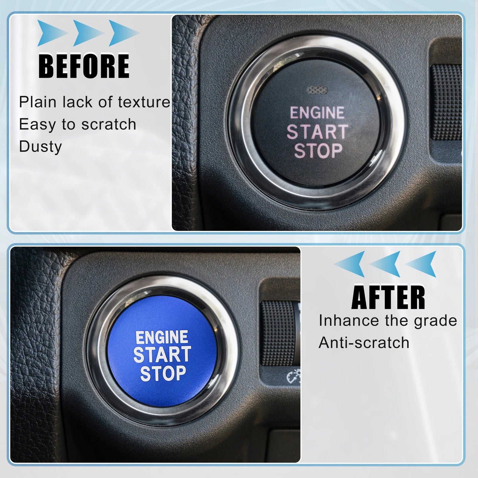 Engine Start Stop Button Cover Sticker for Toyota Camry (731618373360)
