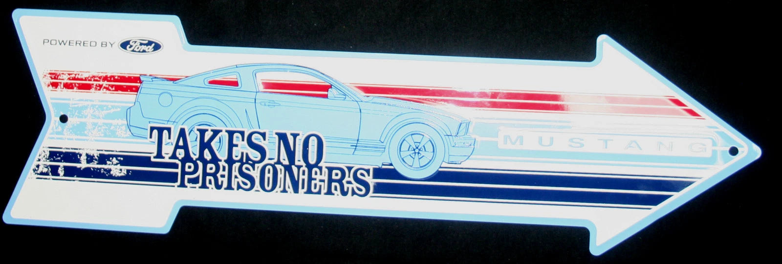 Ford Mustang GT Arrow Sign Plaque Aluminum Tag Emblem (2015–2023)
