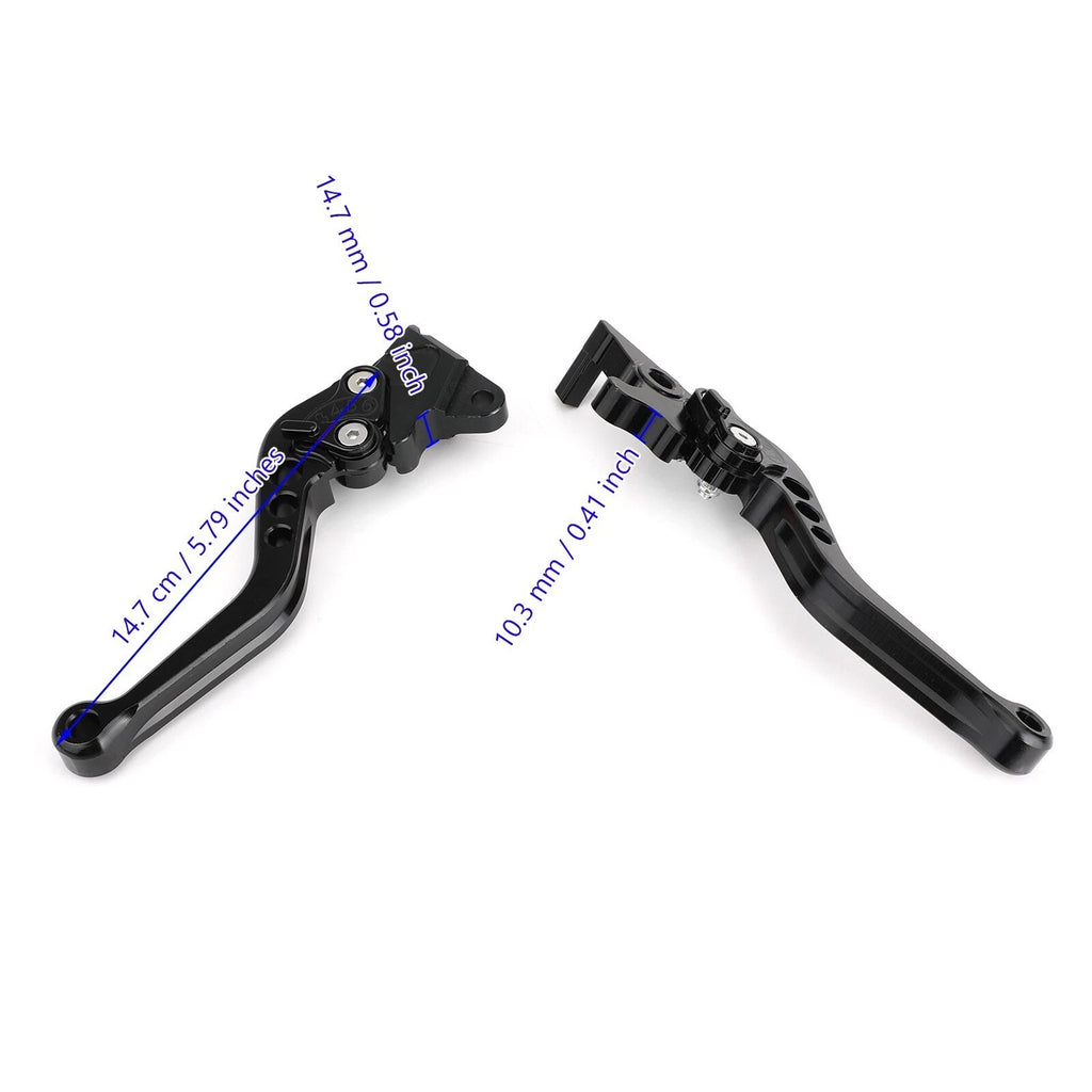 Set of 2 Aluminum Brake Clutch Levers for Honda PCX 125 (2011–2023) Black