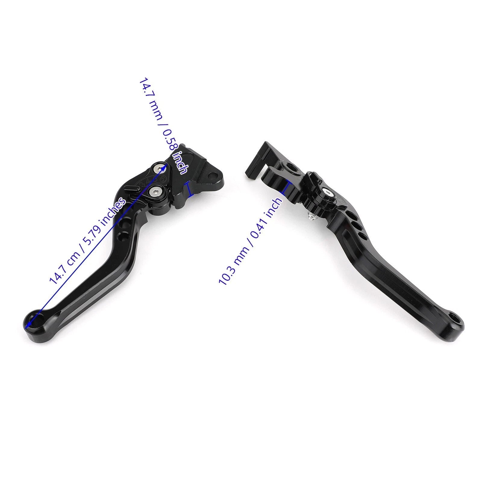 Set of 2 Aluminum Brake Clutch Levers for Honda PCX 125 (2011–2023) Black