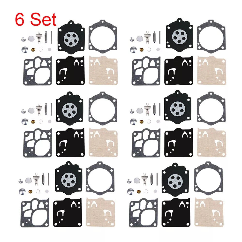 Set of 6 Carburetor Repair Kits for Stihl 056 066 (Walbro K12-WG K15-WJ K12-WJ)
