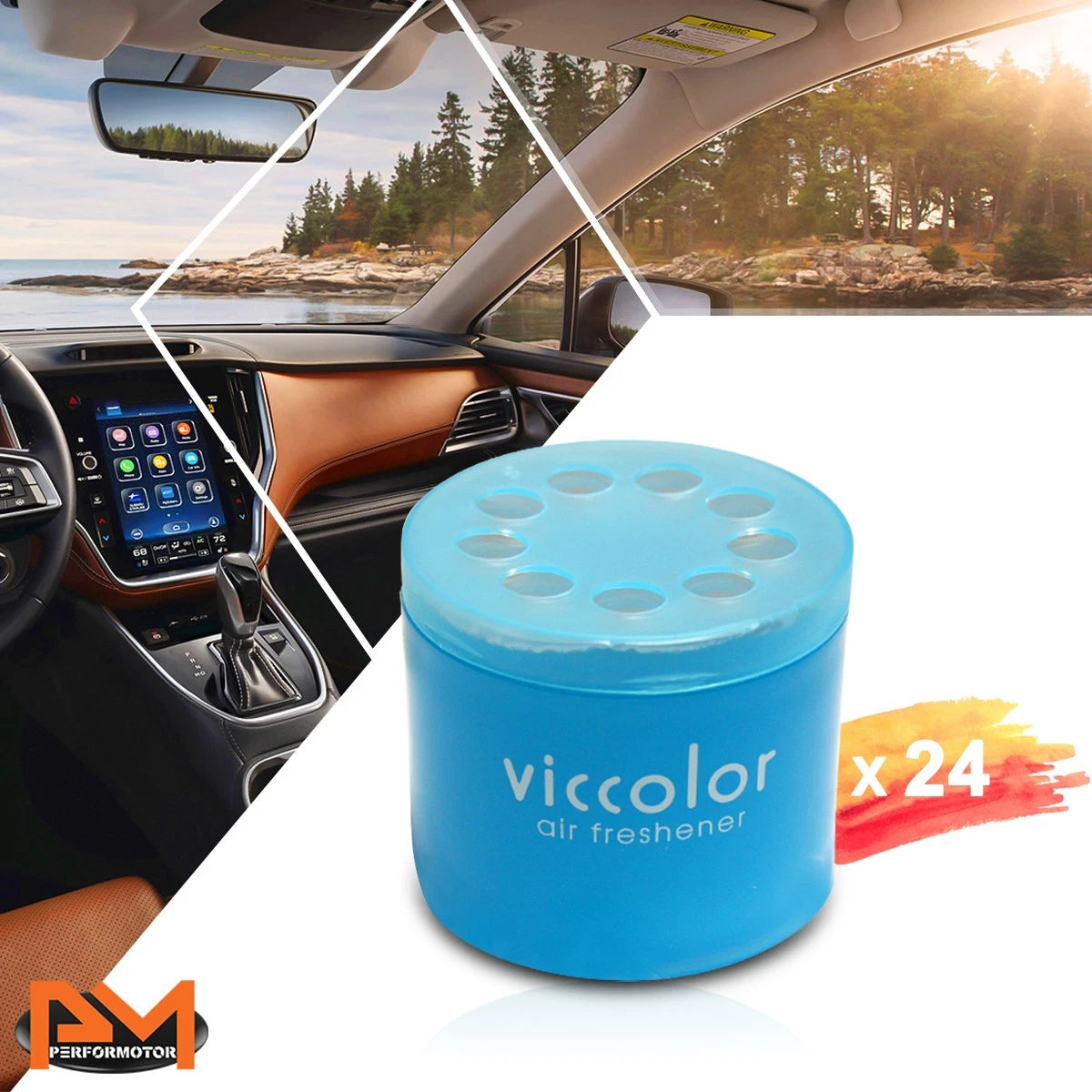Air Freshener Gel for Car/Bathroom - Lasting Squash Scent (85g)