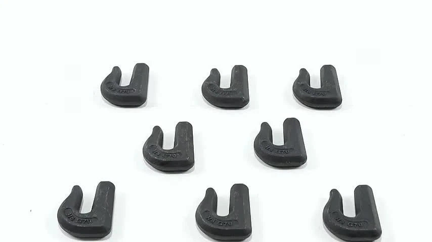 Set of 8 G70 Weld-On Grab Hooks for Trailer Truck (6600lbs, 3/8")