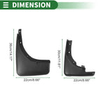 Mud Flaps Splash Guards Set of 4 for Nissan X-Trail (1998)